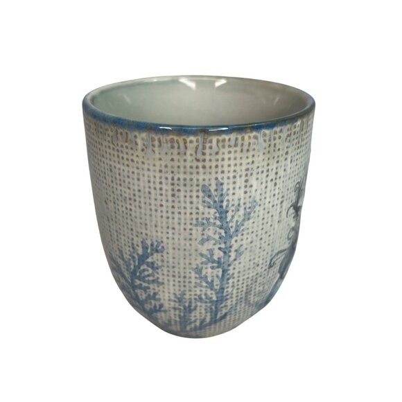 Cracker Barrel Stoneware Coffee Mug 3D Full Body Mermaid Blue Susan Winget - Picture 2 of 8